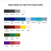 tank top color chart - Metallica Band Store